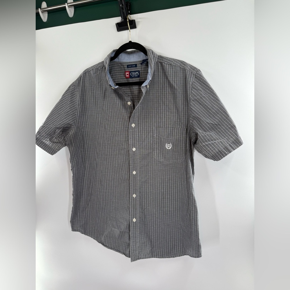 EUC Chaps Easy Care Plaid Easy Care Shirt - Picture 3 of 6